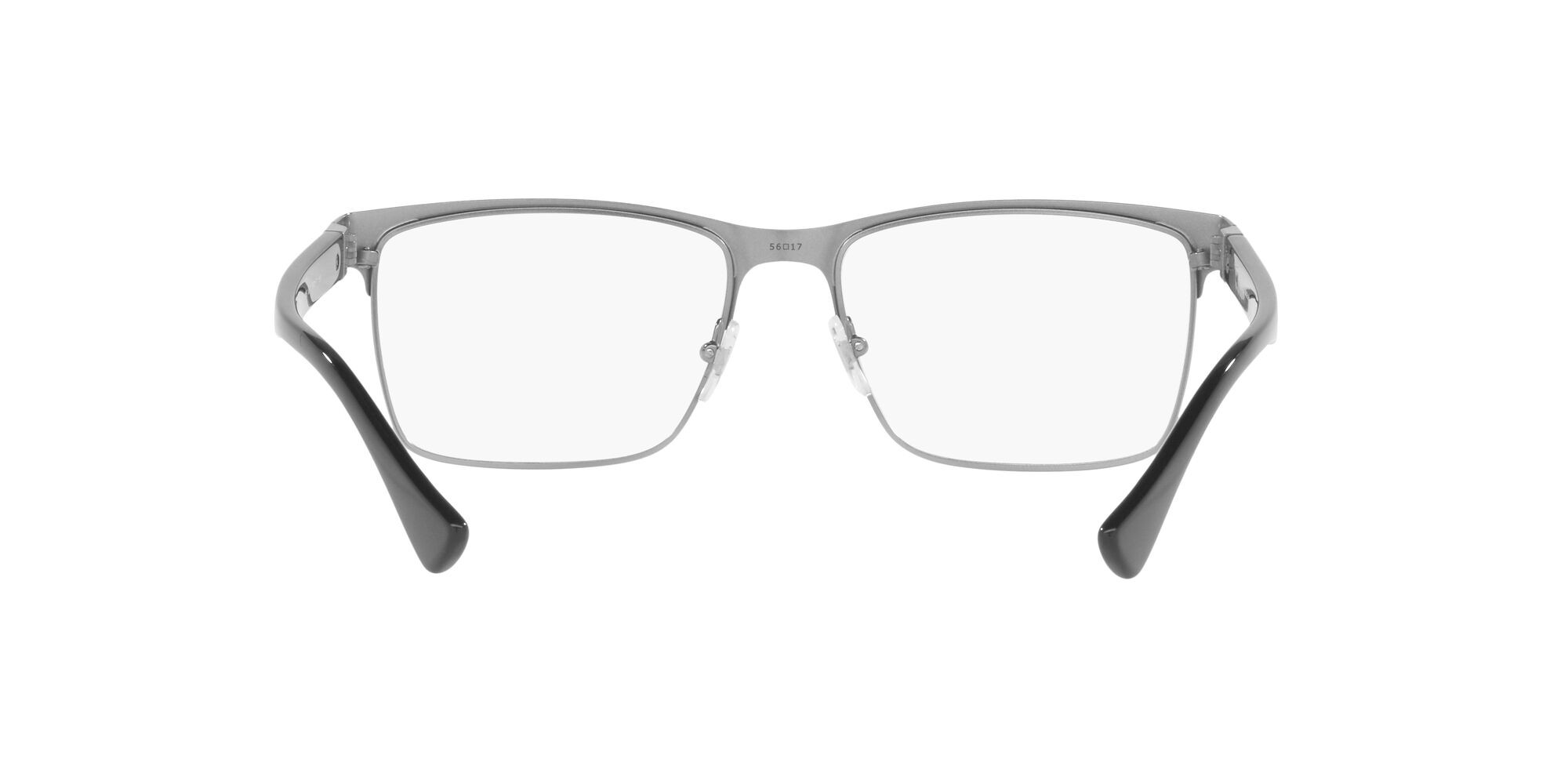 Brillen Versace VE 1285 (1262) farbe gunmetal spazzolato form rechteckig gläser lente demo