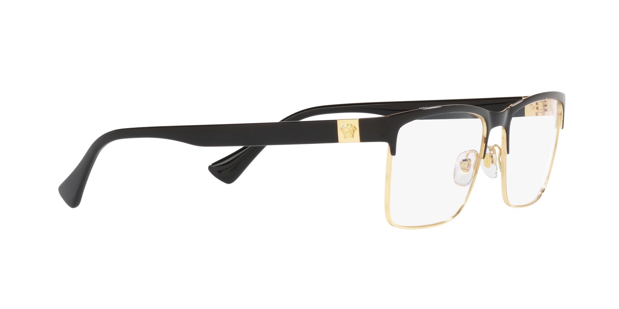 Occhiali da vista Versace VE 1285 (1443) colore nero forma rettangolare lenti lente demo
