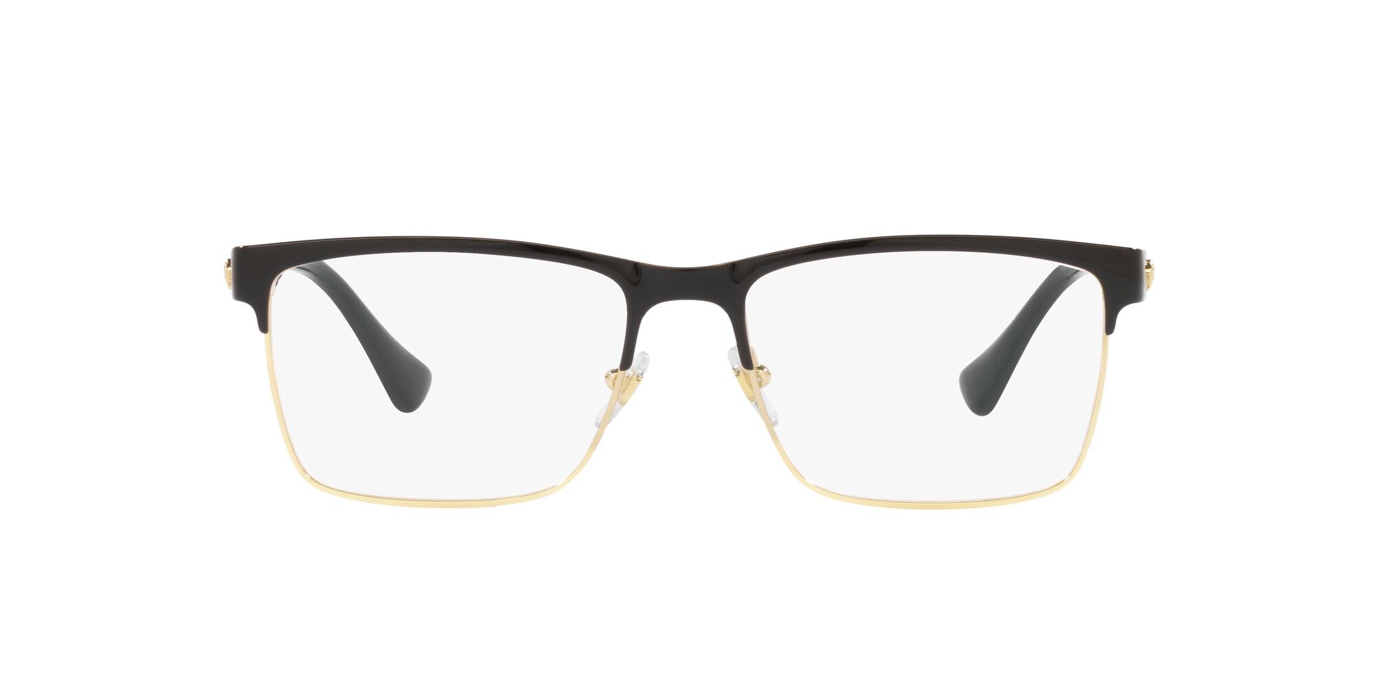 Occhiali da vista Versace VE 1285 (1443) colore nero forma rettangolare lenti lente demo