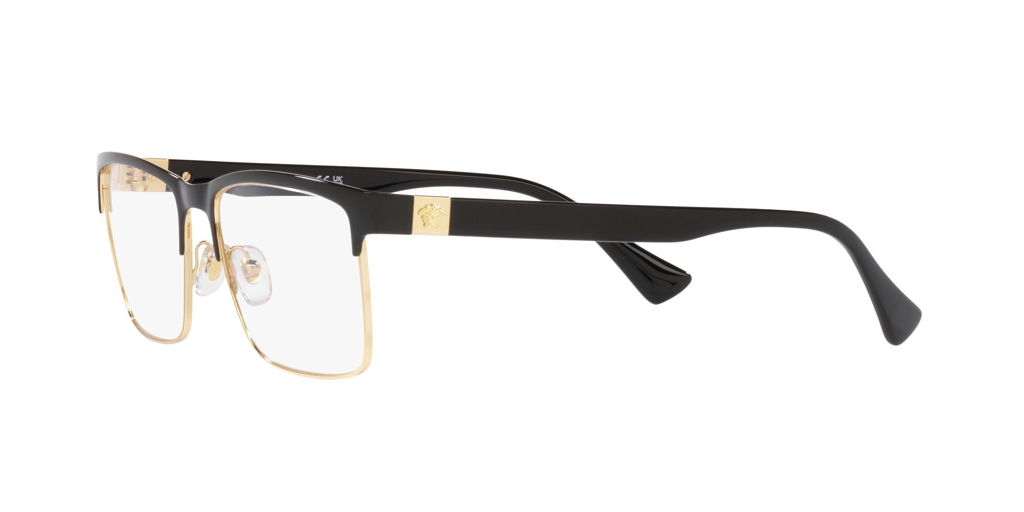 Occhiali da vista Versace VE 1285 (1443) colore nero forma rettangolare lenti lente demo
