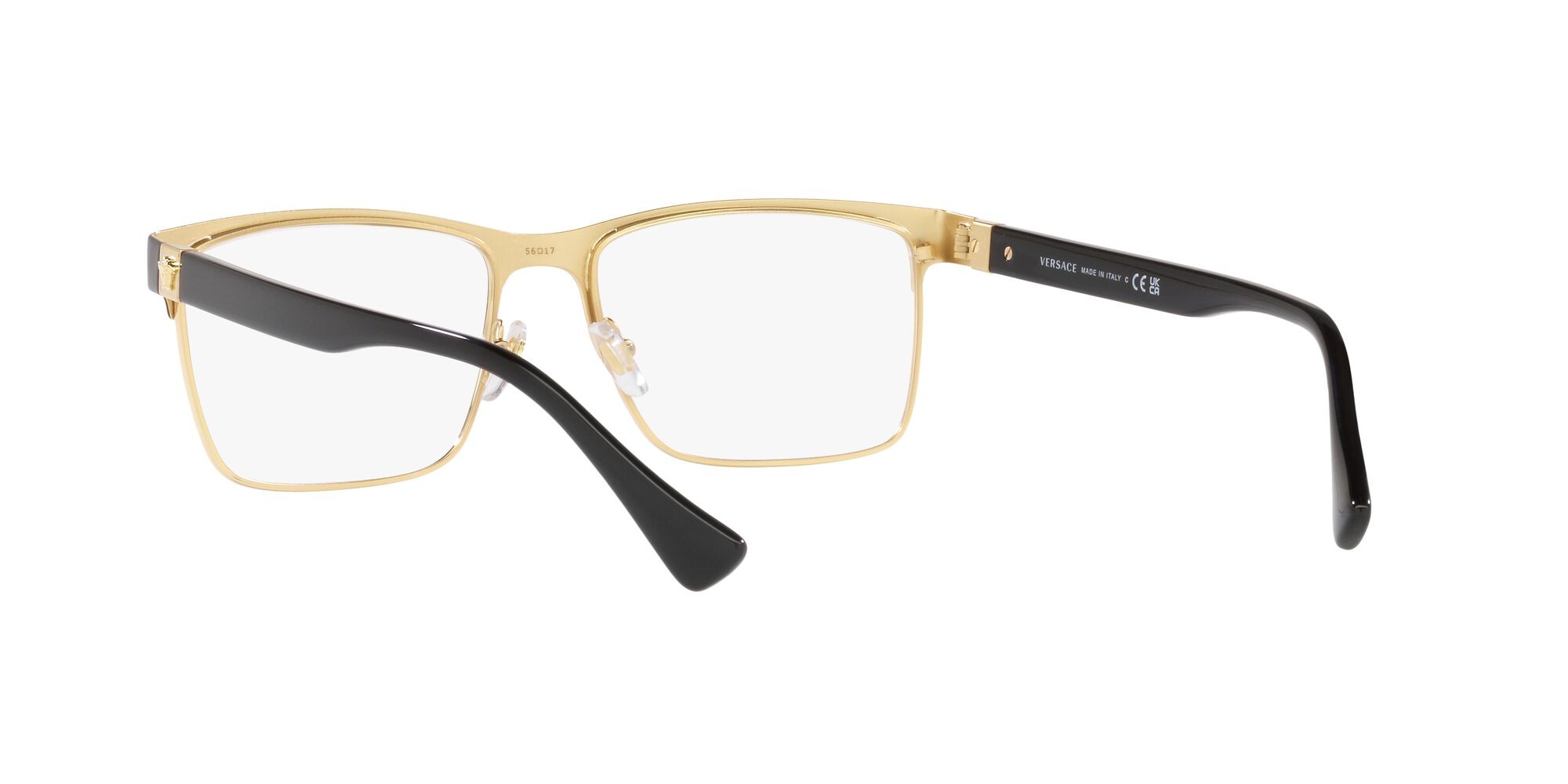 Occhiali da vista Versace VE 1285 (1443) colore nero forma rettangolare lenti lente demo