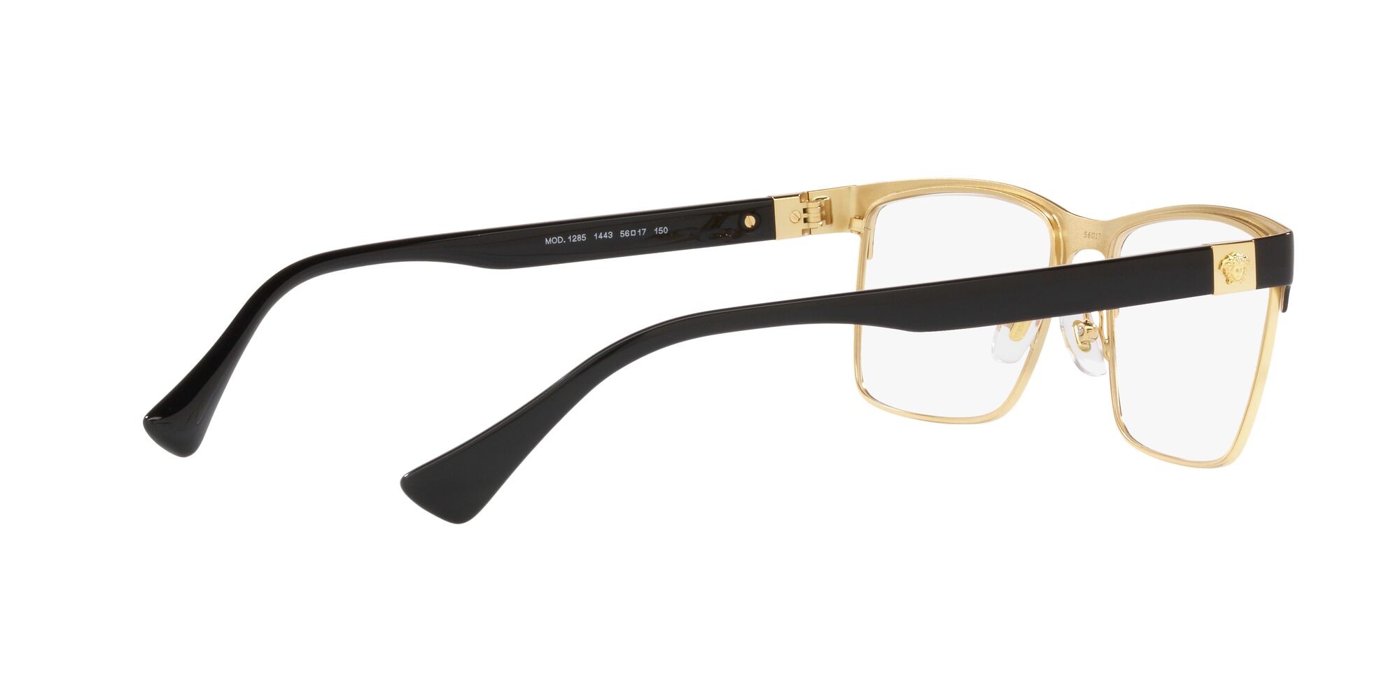 Occhiali da vista Versace VE 1285 (1443) colore nero forma rettangolare lenti lente demo