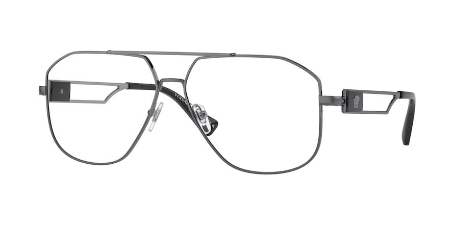 Eyeglasses Versace VE 1287 (1001) color grigio shape aviator lenses lente demo