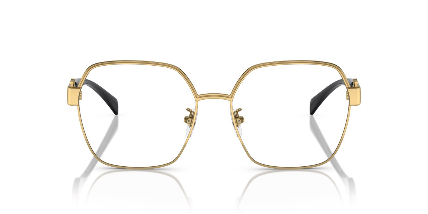 Eyeglasses Versace VE 1291D (1002) color oro shape square lenses lente demo