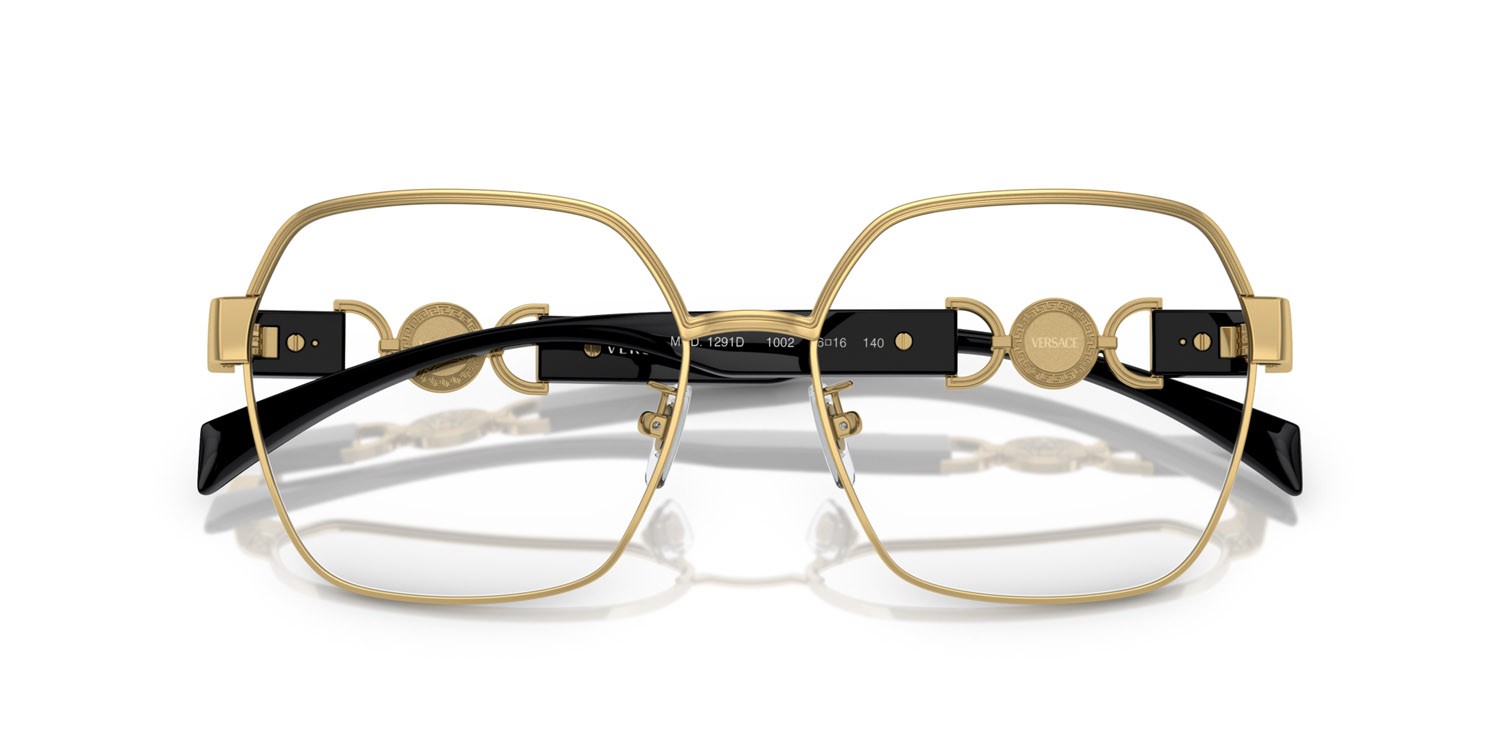 Eyeglasses Versace VE 1291D (1002) color oro shape square lenses lente demo