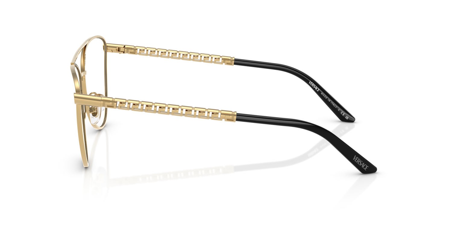 Eyeglasses Versace VE 1296 (1002) color oro shape cat eye lenses lente demo