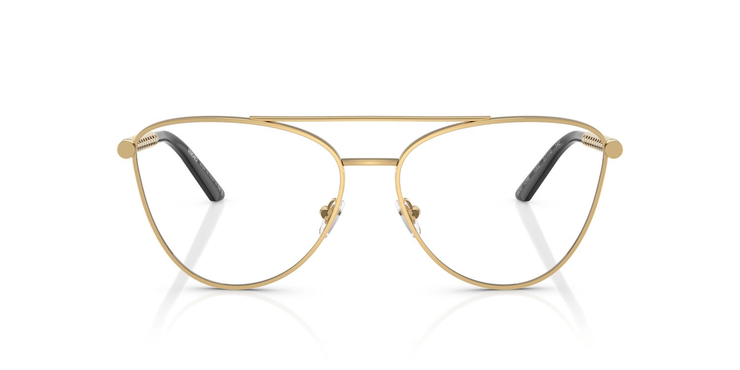 Eyeglasses Versace VE 1296 (1002) color oro shape cat eye lenses lente demo