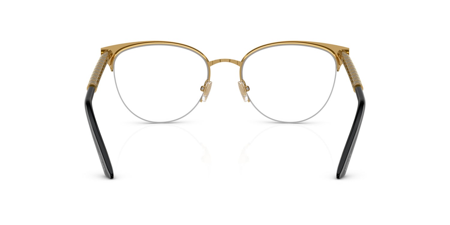 Eyeglasses Versace VE 1297 (1002) color oro shape cat eye lenses lente demo