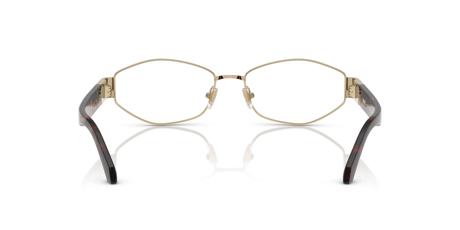 Eyeglasses Versace VE 1298 (1252) color oro pallido shape irregular lenses lente demo