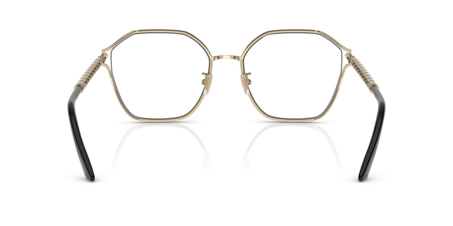Eyeglasses Versace VE 1299D (1252) color oro pallido shape irregular lenses lente demo