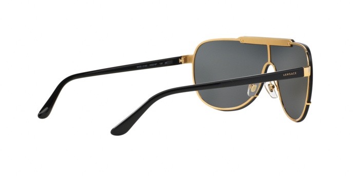 Occhiali da sole Versace VE 2140 (100287) colore gold forma aviator lenti gray