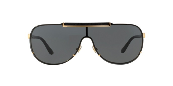 Occhiali da sole Versace VE 2140 (100287) colore gold forma aviator lenti gray