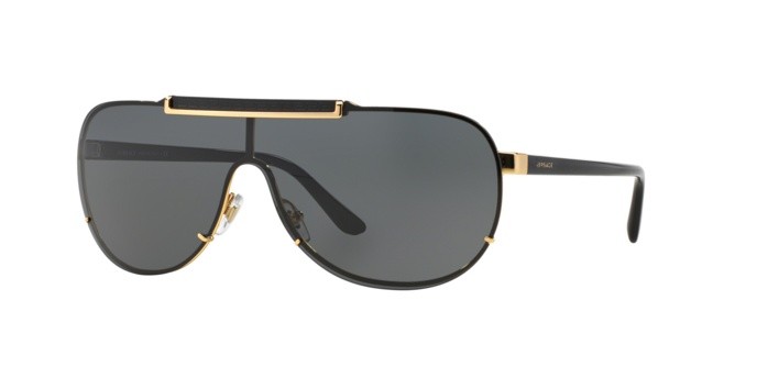 Occhiali da sole Versace VE 2140 (100287) colore gold forma aviator lenti gray