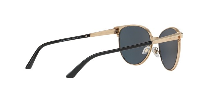 Occhiali da sole Versace VE 2168 (14095R) colore pink gold forma pantos lenti dark grey mirror pink