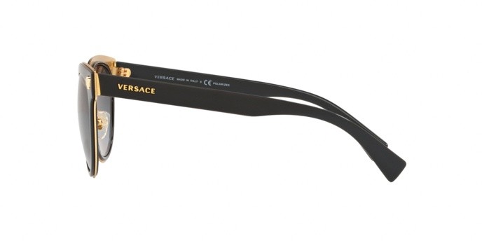 Occhiali da sole Versace Medusa charm VE 2198 (1002T3) colore black forma pantos lenti polar grey gradient