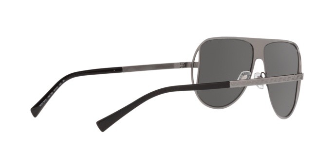 Sonnenbrillen Versace Luke Evans VE 2212 (10016G) farbe gunmetal form aviator gläser grey mirror silver