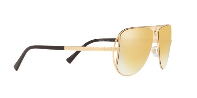 Sonnenbrillen Versace Luke Evans VE 2212 (10027P) farbe gold form aviator gläser brown mirror gold?