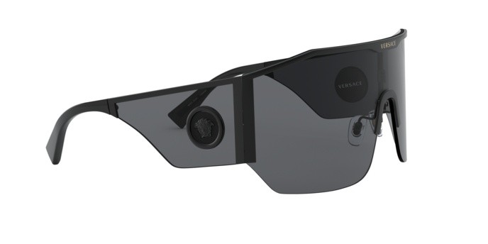 Sonnenbrillen Versace VE 2220 (100987) farbe black form unregelmäßig gläser grey
