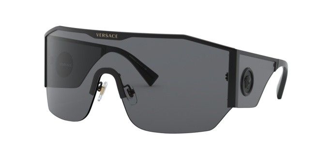 Sonnenbrillen Versace VE 2220 (100987) farbe black form unregelmäßig gläser grey