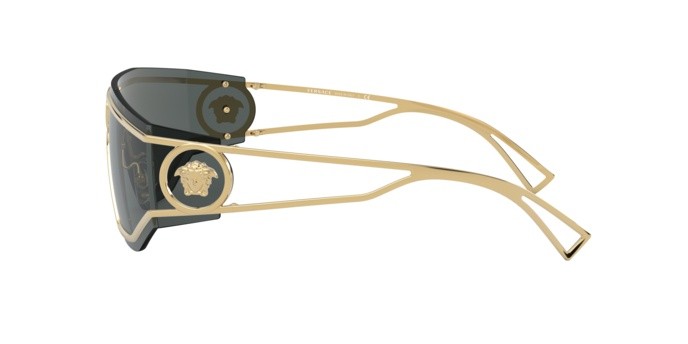 Sunglasses Versace VE 2226 (100287) color gold shape irregular lenses grey