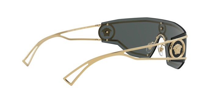 Sunglasses Versace VE 2226 (100287) color gold shape irregular lenses grey