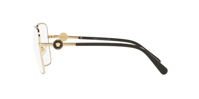 Occhiali da sole Versace VE 2227 (10021W) colore gold forma quadrato lenti clear