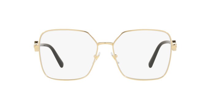 Occhiali da sole Versace VE 2227 (10021W) colore gold forma quadrato lenti clear
