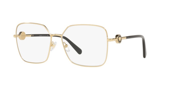 Occhiali da sole Versace VE 2227 (10021W) colore gold forma quadrato lenti clear
