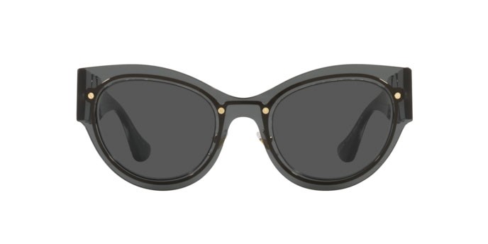 Occhiali da sole Versace VE 2234 (100287) colore transparent dark grey forma cat eye lenti dark grey