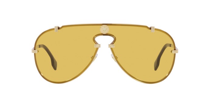 Sonnenbrillen Versace VE 2243 (100285) farbe gold form aviator gläser yellow