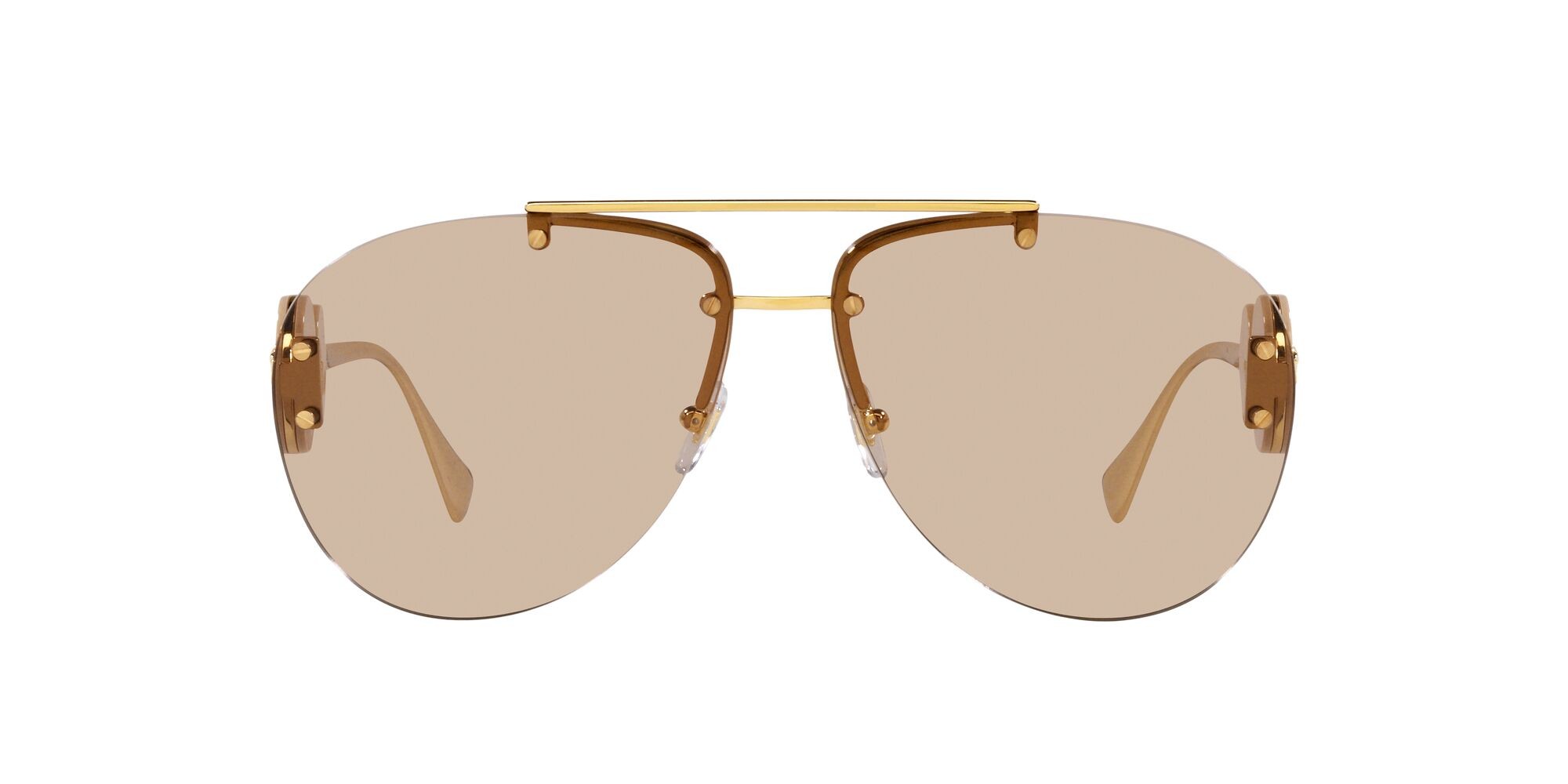 Sonnenbrillen Versace VE 2250 (148693) farbe oro form aviator gläser marrone chiaro
