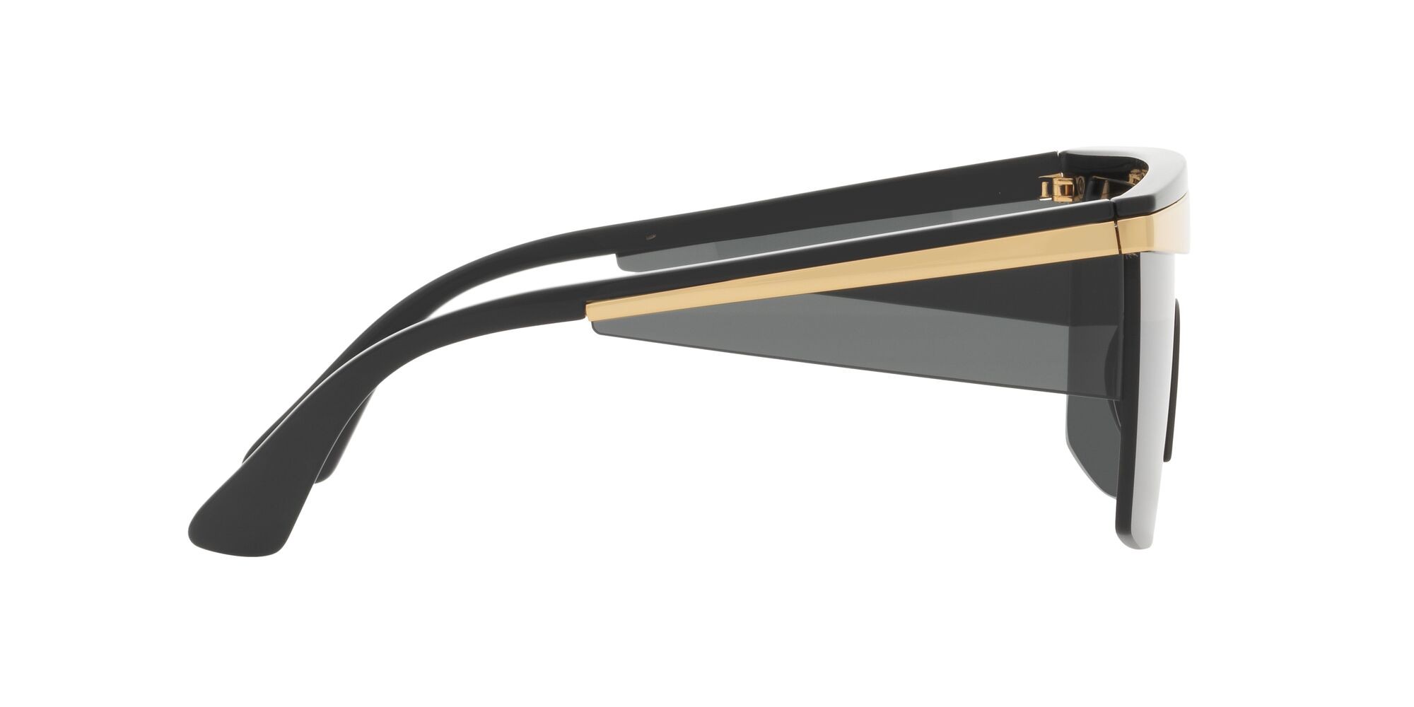 Sonnenbrillen Versace VE 2254 (100287) farbe nero form rechteckig gläser grigio scuro
