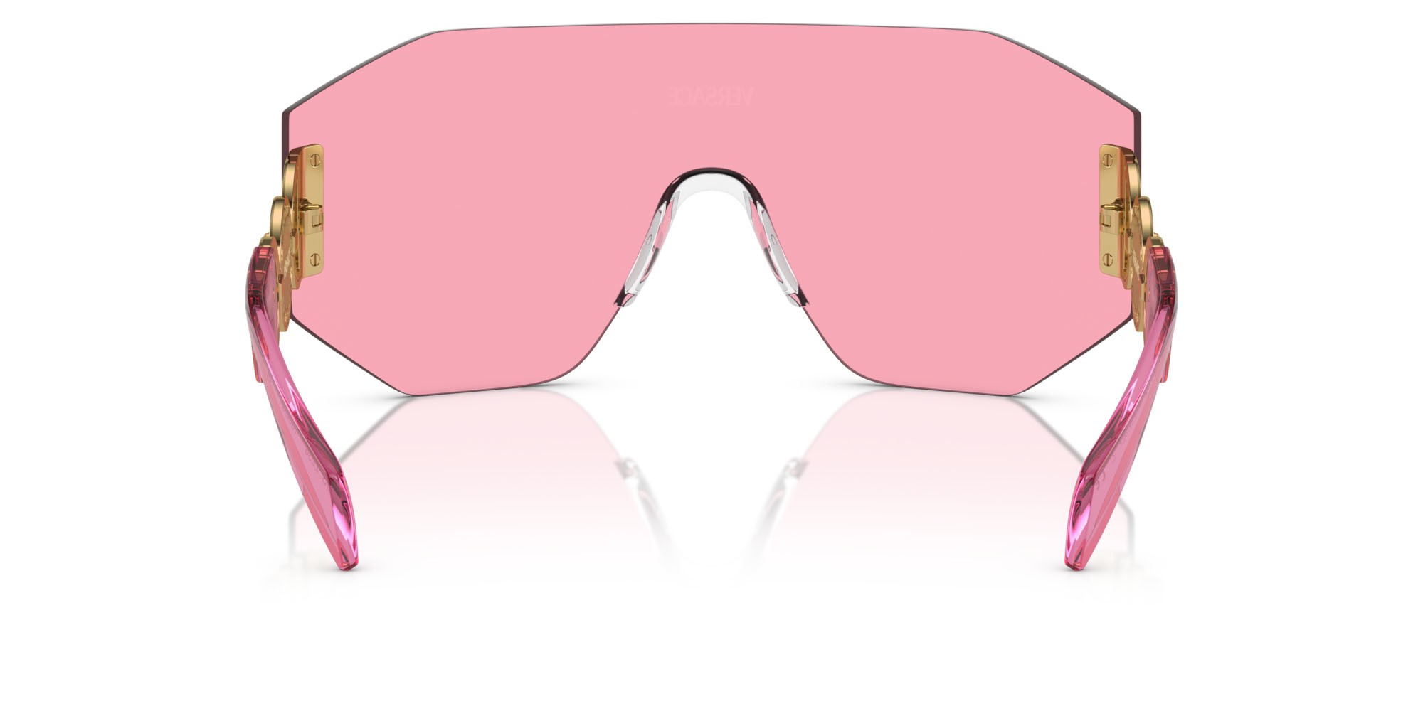 Occhiali da sole Versace VE 2258 (100284) colore rosa forma irregolare lenti rosa