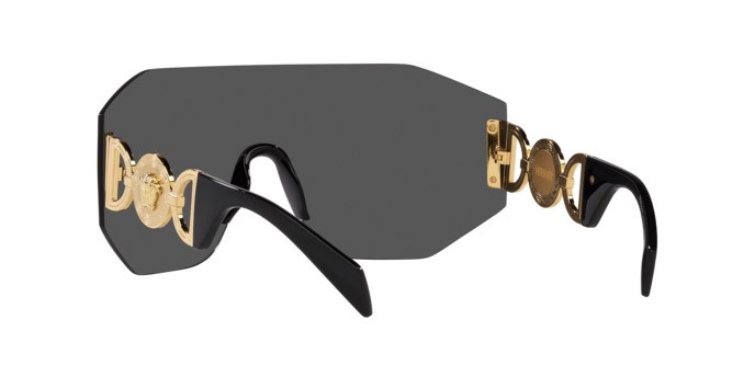 Occhiali da sole Versace VE 2258 (100287) colore grigio scuro forma irregolare lenti grigio scuro