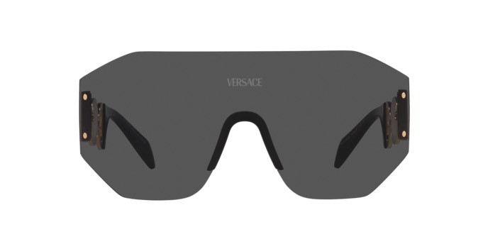 Occhiali da sole Versace VE 2258 (100287) colore grigio scuro forma irregolare lenti grigio scuro