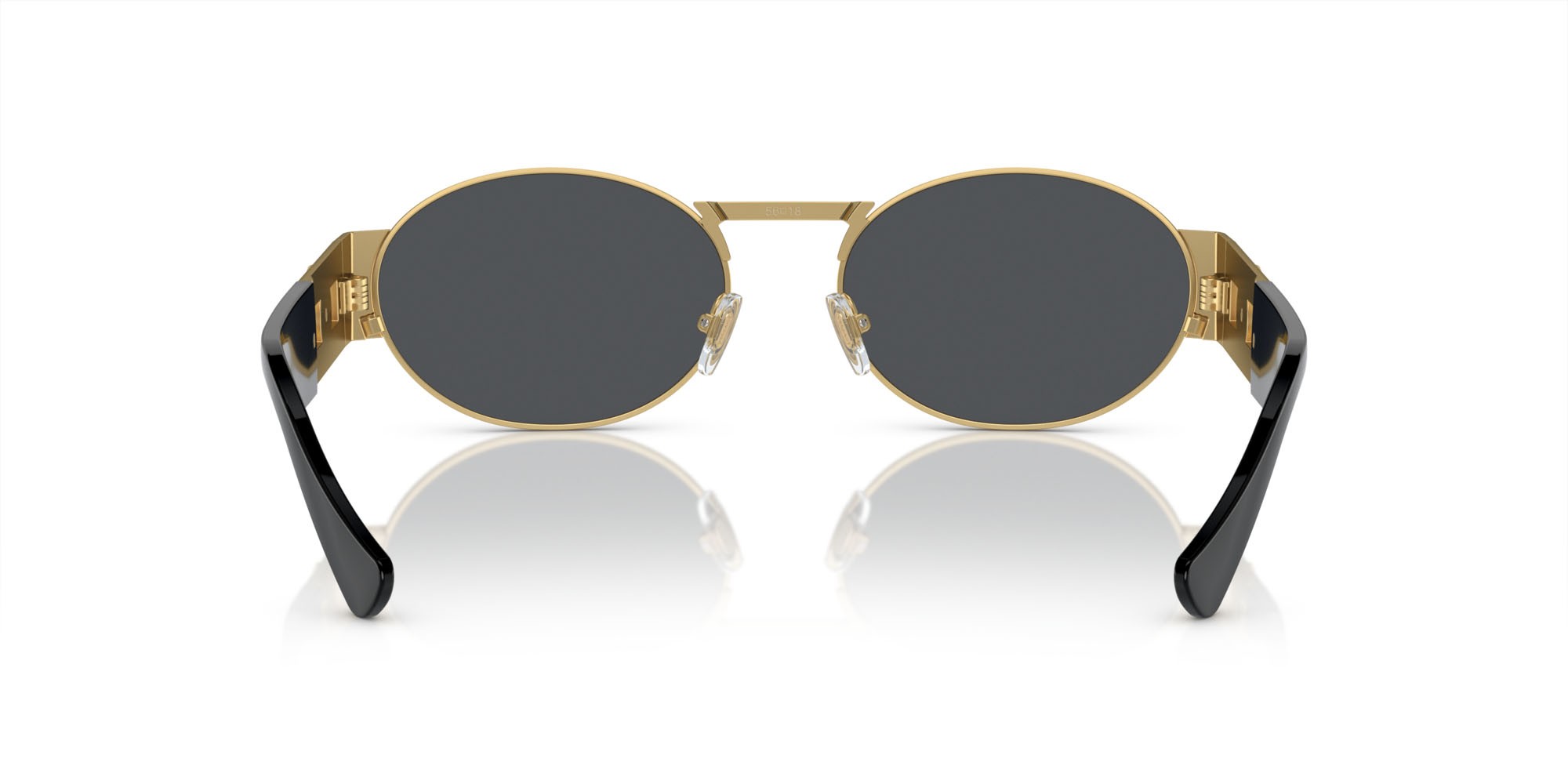 Occhiali da sole Versace VE 2264 (100287) colore oro opaco forma ovale lenti grigio scuro