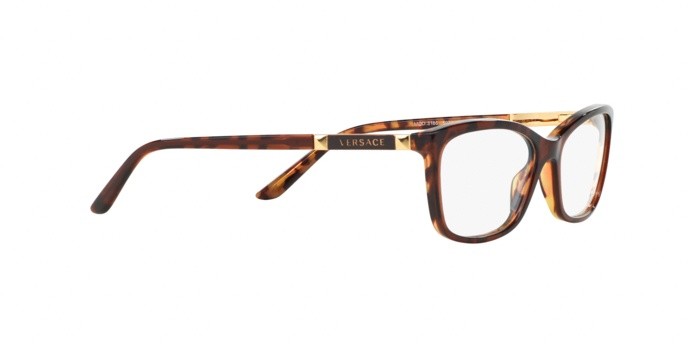 Eyeglasses Versace VE 3186 (5077) color amber havana/havana shape butterfly lenses demo lens