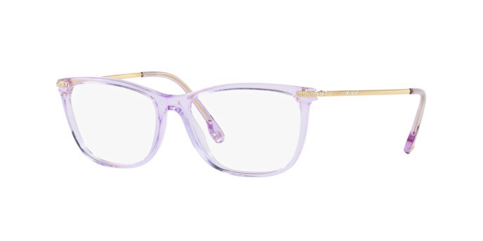 Brillen Versace VE 3274B (5372) farbe rosa trasparente form quadratisch gläser lente demo