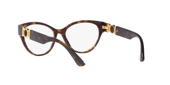 Eyeglasses Versace VE 3313 (108) color havana shape round lenses demo lens