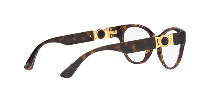 Eyeglasses Versace VE 3313 (108) color havana shape round lenses demo lens