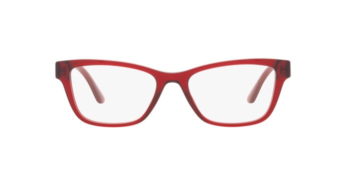 Brillen Versace VE 3316 (388) farbe transparent red form quadratisch gläser demo lens