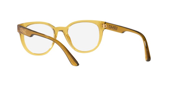 Brillen Versace VE 3317 (5347) farbe transparent honey form quadratisch gläser demo lens