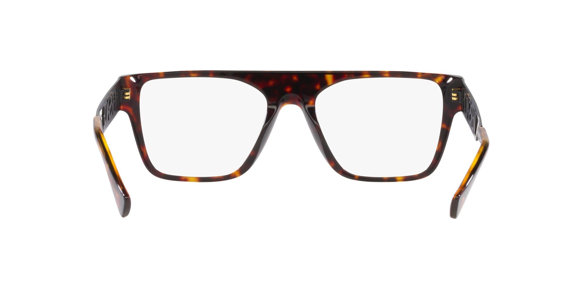 Brillen Versace VE 3326U (108) farbe havana form rechteckig gläser trasparente