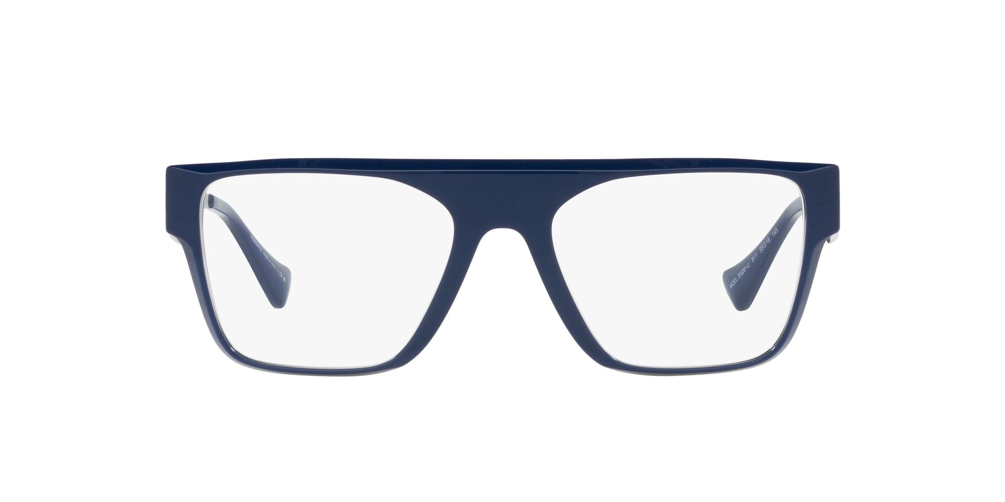 Eyeglasses Versace VE 3326U (911) color blu shape rectangle lenses trasparente