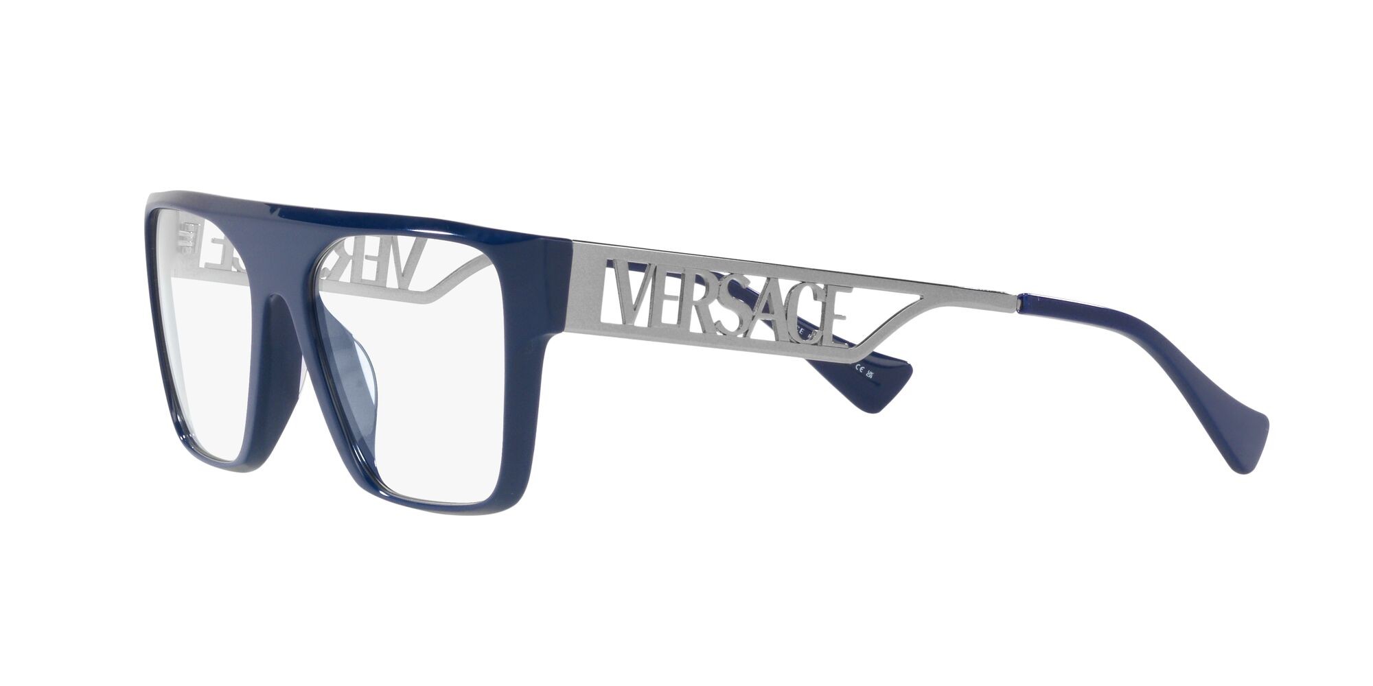 Eyeglasses Versace VE 3326U (911) color blu shape rectangle lenses trasparente