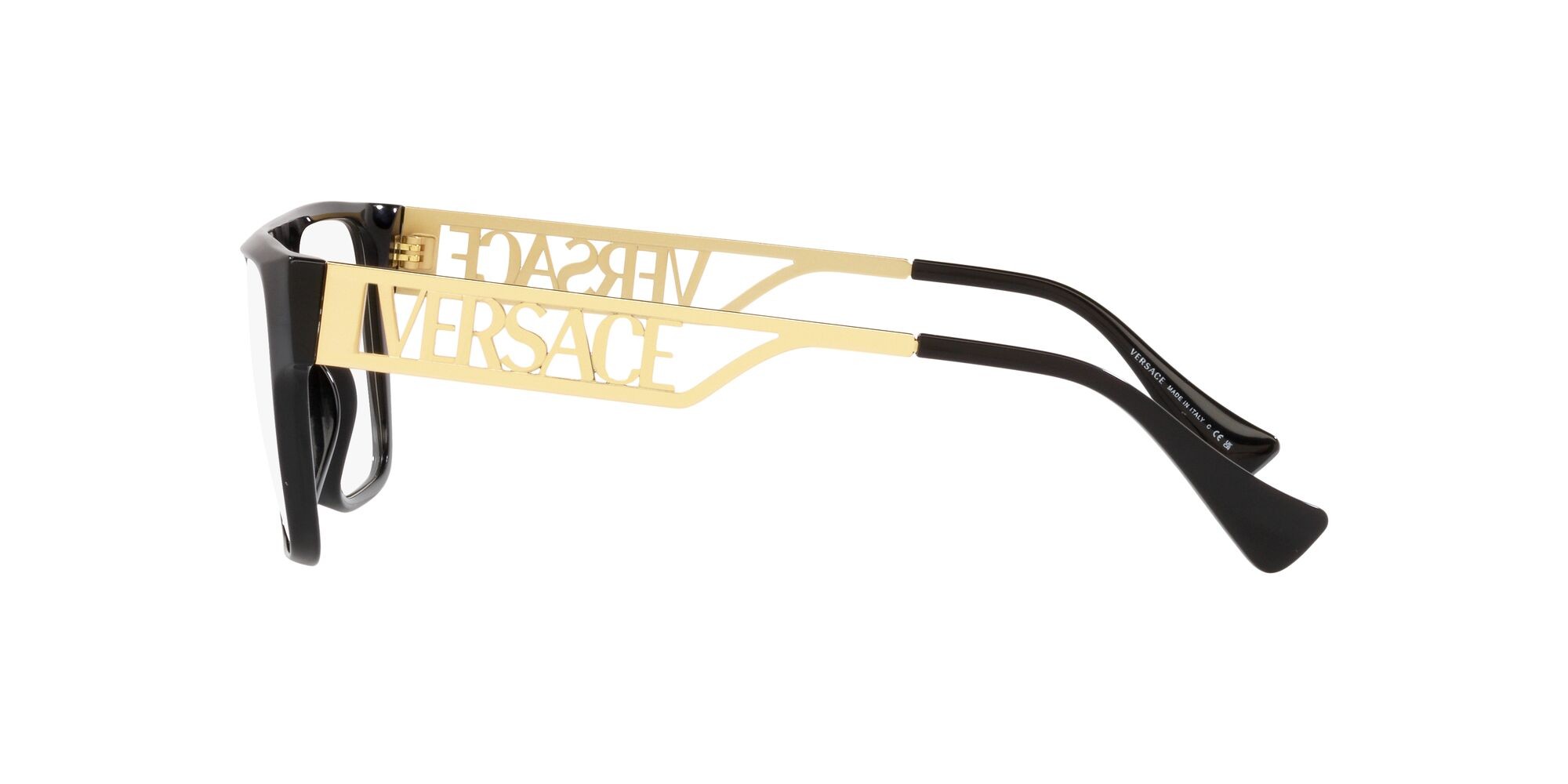 Eyeglasses Versace VE 3326U (GB1) color nero shape rectangle lenses lente demo