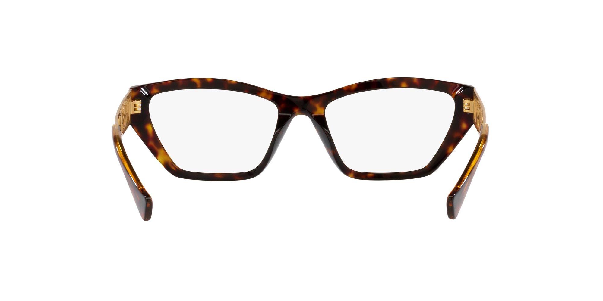 Brillen Versace VE 3327U (108) farbe havana form unregelmäßig gläser trasparente