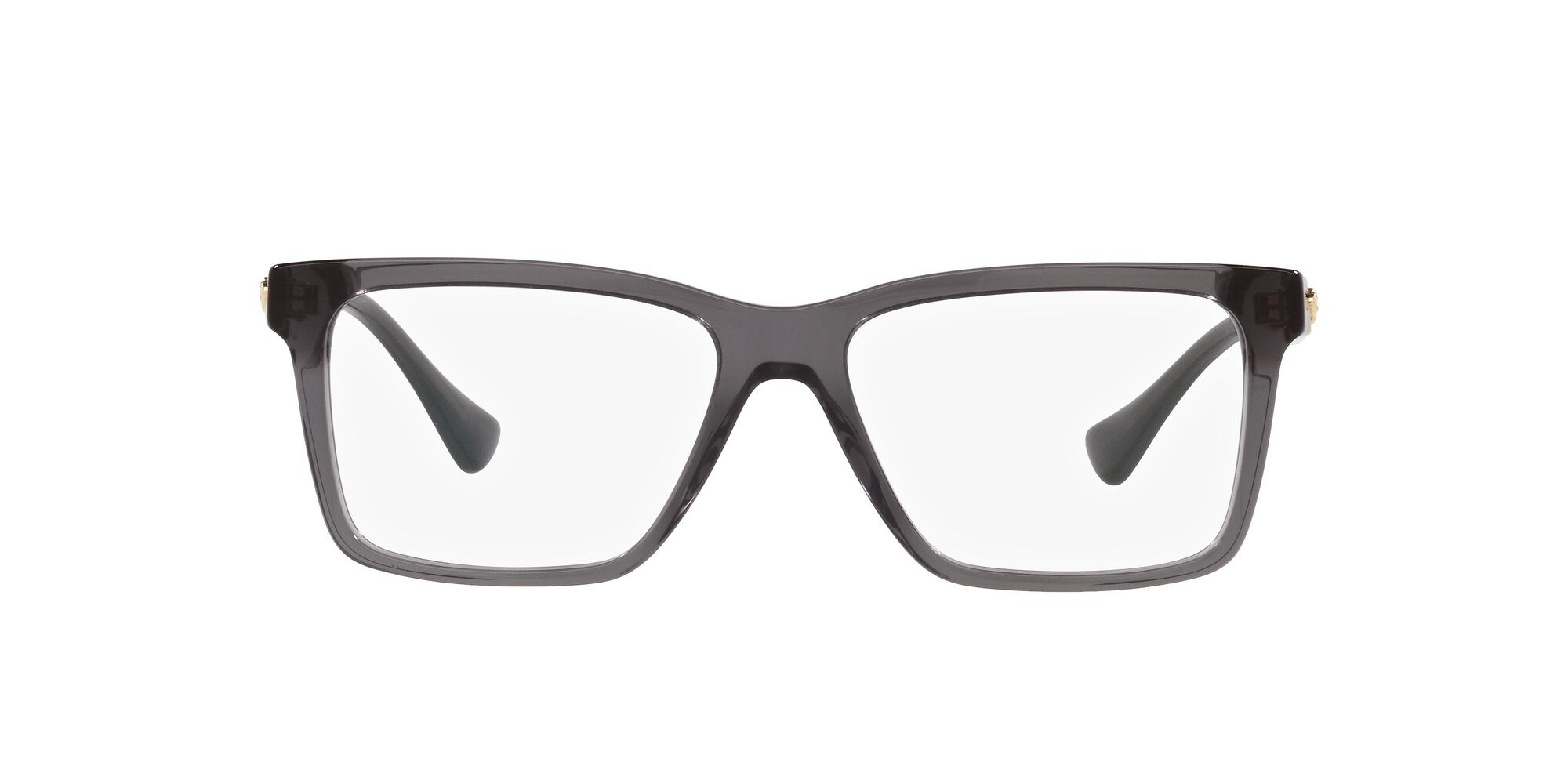 Eyeglasses Versace VE 3328 (5389) color grigio trasparente shape rectangle lenses lente demo