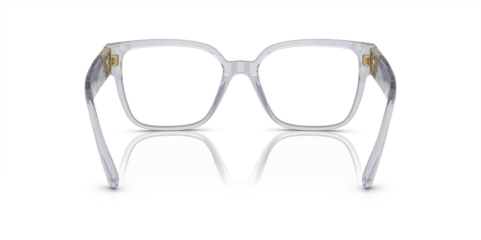 Occhiali da vista Versace VE 3329B (5305) colore grigio trasparente forma quadrato lenti lente demo