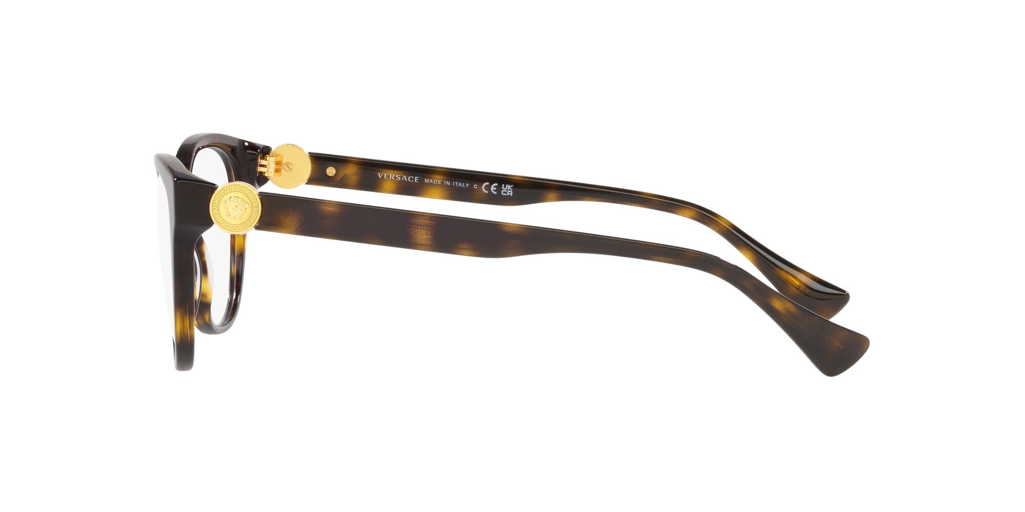Eyeglasses Versace VE 3330 (108) color havana shape cat eye lenses lente demo